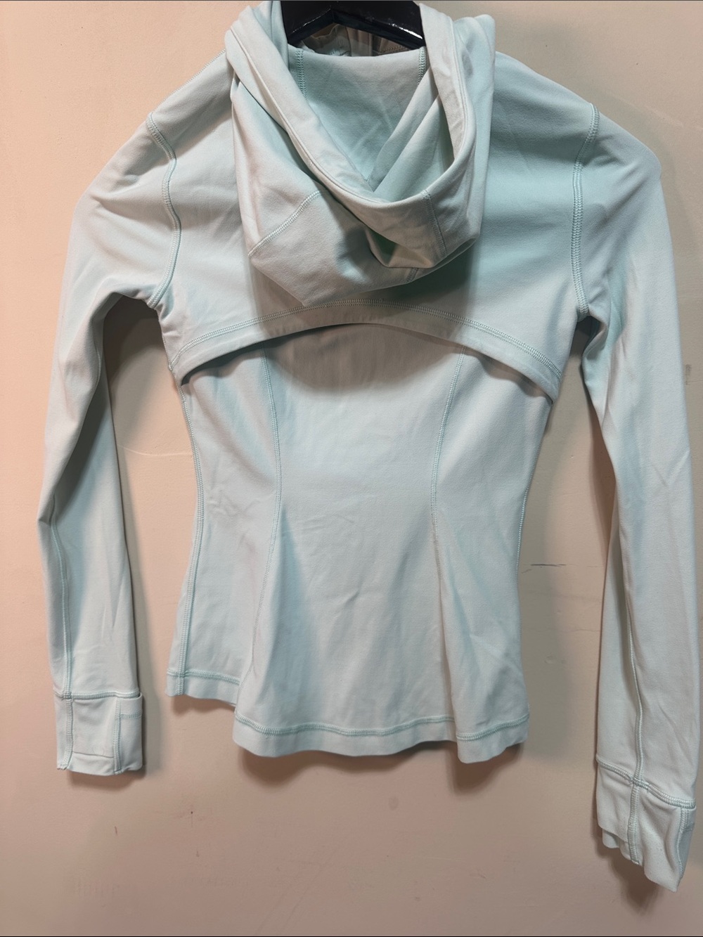 lululemon athletica Pale Blue Hooded Bomber Jacket - Picture 8 of 10